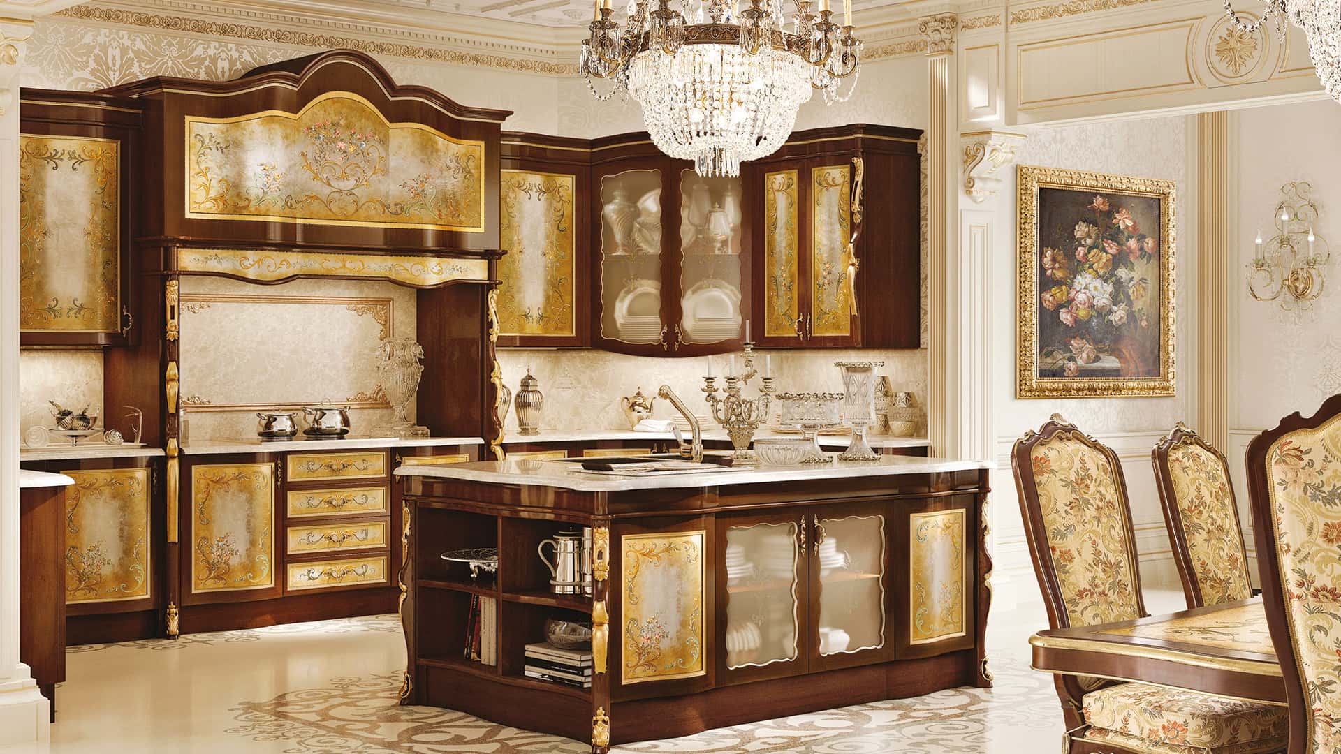 classic kitchen furniture , Handmade Italian luxury furniture